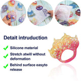 DIY Knuckles Keychain Resin Mold Head Bone Cat Paw Print Raven Owl Dog Silicone Epoxy Casting Mold for DIY Art Craft