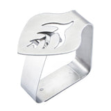 4PCS Stainless Steel Table Cloth Clips Adjustable Table Cover Clamps Table Cloth Holders for Home Picnic Party Wedding Outdoor and Indoor - Side View