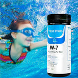 7in1 Water Quality Test Paper Drinking Water Test Strips Water Hardness Test Strips - Close-Up Angle