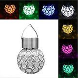 Solar Hollow Ball Light Colorful Small Ball Chandelier Decorative Hanging Lamp