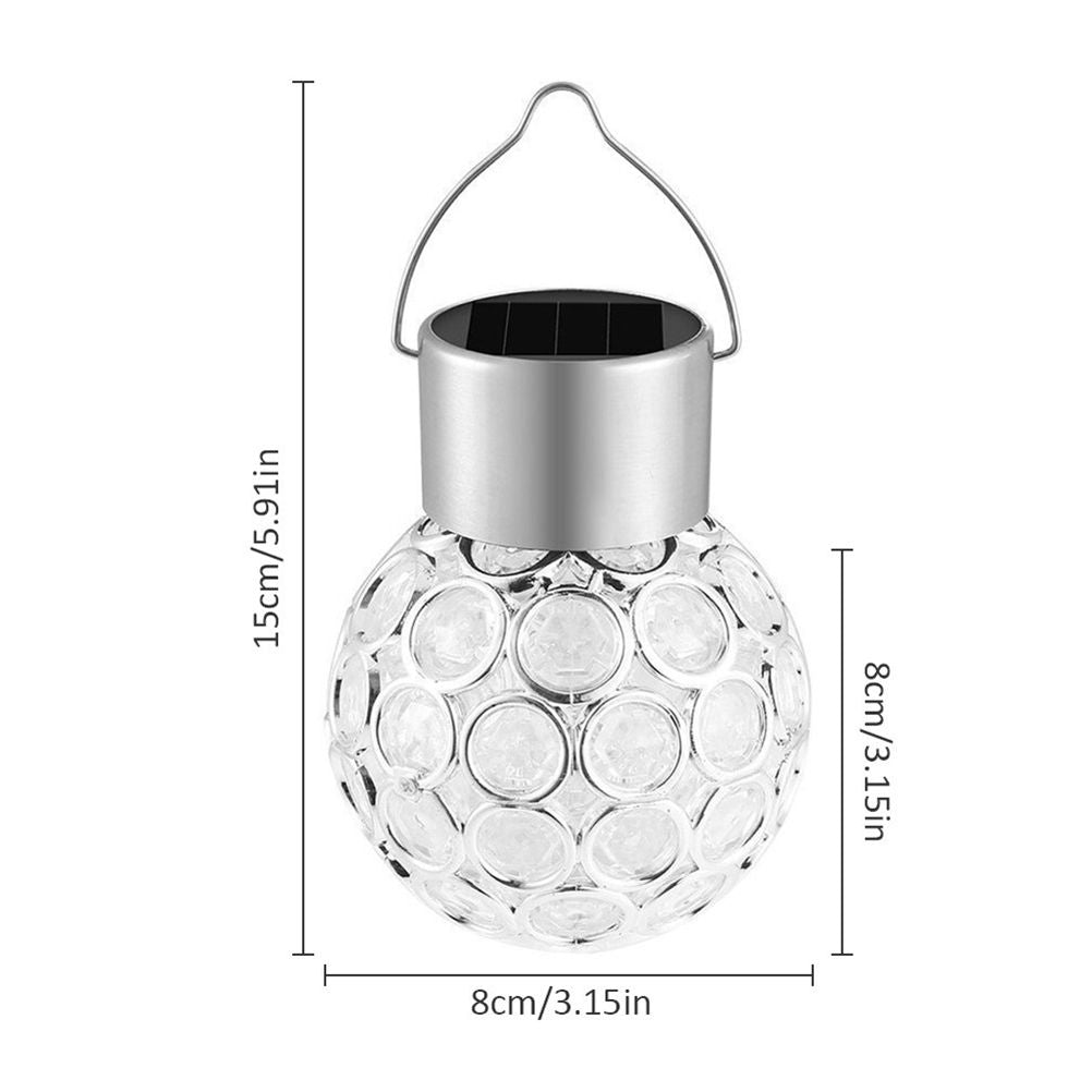 Solar Hollow Ball Light Colorful Small Ball Chandelier Decorative Hanging Lamp