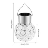 Solar Hollow Ball Light Colorful Small Ball Chandelier Decorative Hanging Lamp - Front View
