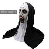 Halloween Nun Horror Mask Cosplay Scary Latex Masks With Headscarf Full Face Helmet Halloween Party Props