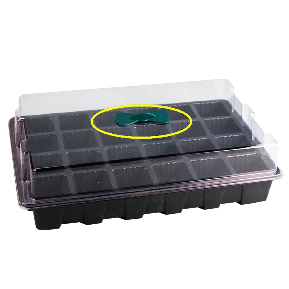 3 Pack 24 Cells Seedling Nursery Tray Plastic Flower Garden Nursery Pot Planting Seed Tray Kit With Lid Garden Grow Box