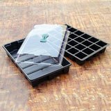 3 Pack 24 Cells Seedling Nursery Tray Plastic Flower Garden Nursery Pot Planting Seed Tray Kit With Lid Garden Grow Box