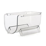 Clear Wine Bottle Organizers Stackable Plastic Wine Rack Holder for Kitchen Countertops Pantry Fridge