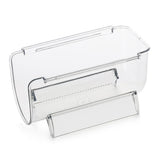 Clear Wine Bottle Organizers Stackable Plastic Wine Rack Holder for Kitchen Countertops Pantry Fridge - Low Angle