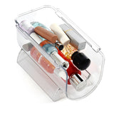 Clear Wine Bottle Organizers Stackable Plastic Wine Rack Holder for Kitchen Countertops Pantry Fridge - Extra Image