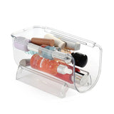 Clear Wine Bottle Organizers Stackable Plastic Wine Rack Holder for Kitchen Countertops Pantry Fridge - Extra Image