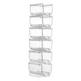 Clear Wine Bottle Organizers Stackable Plastic Wine Rack Holder for Kitchen Countertops Pantry Fridge - Extra Image