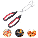 3PCS Scissor Tongs 12Inch/ 11Inch/ 9Inch Barbecue Scissor Tong Stainless Steel Tongs with Plastic Silicone Kitchen Baking Grilling Wire Tongs - Extra Image