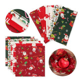Christmas Cotton Fabric Patchwork Quilted Fabric for Dress Making Shirts Clothes Sewing Patchwork DIY Crafts - Top-Down View