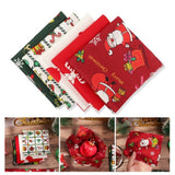 Christmas Cotton Fabric Patchwork Quilted Fabric for Dress Making Shirts Clothes Sewing Patchwork DIY Crafts - Close-Up Angle