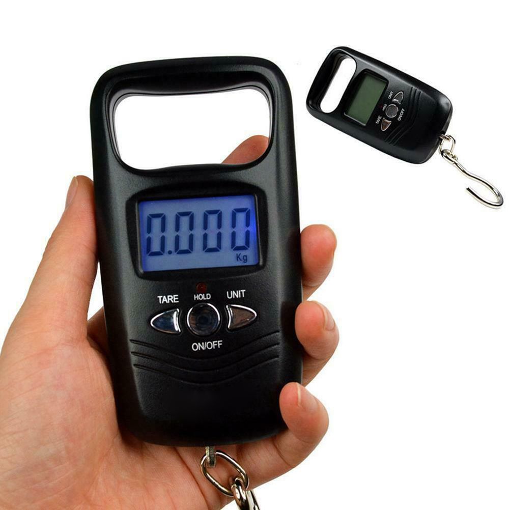 50kg Portable Fishing Digital Weight Scale Electronic Scale Pocket Hanging Hook Luggage Scale for Home Outdoor