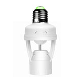 360° Detected Dimmable Infrared Human Body Sensor Lamp Socket Lamp Bulb Adapter
