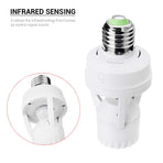360° Detected Dimmable Infrared Human Body Sensor Lamp Socket Lamp Bulb Adapter