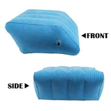 Inflatable Foot Rest Pillow Leg Knee Support Cushion Wedge Pillow for Office Home Travel Use