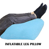 Inflatable Foot Rest Pillow Leg Knee Support Cushion Wedge Pillow for Office Home Travel Use