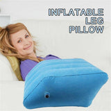 Inflatable Foot Rest Pillow Leg Knee Support Cushion Wedge Pillow for Office Home Travel Use - Low Angle