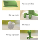 Dinosaurs Shaped Tea Filter Silicone Tea Infuser Heat Resistant Lovely Baby Dinosaurs Shaped Tea Infuser Tea Strainer - Side View