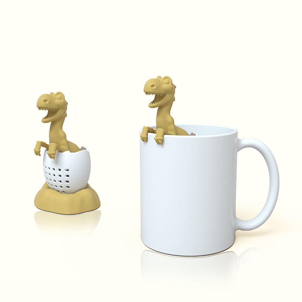 Dinosaurs Shaped Tea Filter Silicone Tea Infuser Heat Resistant Lovely Baby Dinosaurs Shaped Tea Infuser Tea Strainer