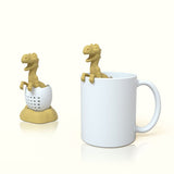 Dinosaurs Shaped Tea Filter Silicone Tea Infuser Heat Resistant Lovely Baby Dinosaurs Shaped Tea Infuser Tea Strainer