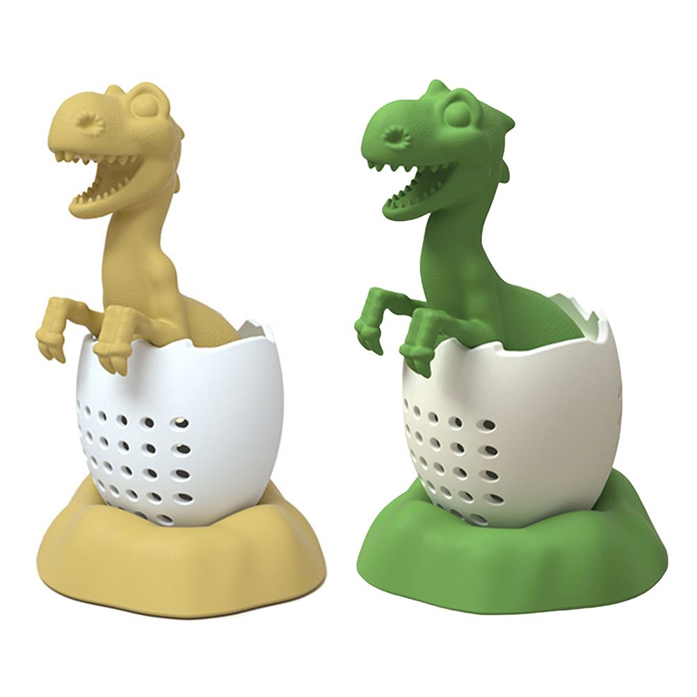 Dinosaurs Shaped Tea Filter Silicone Tea Infuser Heat Resistant Lovely Baby Dinosaurs Shaped Tea Infuser Tea Strainer