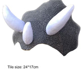Pet Headwear Triceratops Pet Hat Funny Pet Clothes Dog Cat Dress Up Party Apparel Clothing Cosplay Cute Horn Headdress - Rear View