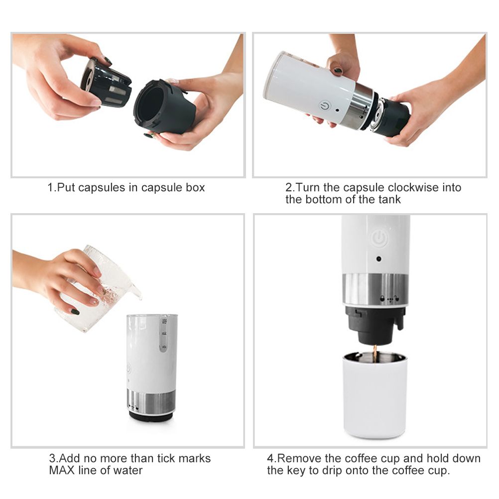 Portable Espresso Machine USB Coffee Maker Small Travel Coffee Machine