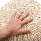 Chair Seat Mat Grass Cushion Pad Floor Mat Yoga Zen Handmade Round Straw Weave Pillow for Garden Dining Room Living Room Home Decor