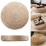 Chair Seat Mat Grass Cushion Pad Floor Mat Yoga Zen Handmade Round Straw Weave Pillow for Garden Dining Room Living Room Home Decor - 45-Degree Angle