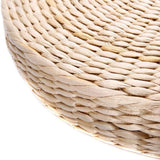 Chair Seat Mat Grass Cushion Pad Floor Mat Yoga Zen Handmade Round Straw Weave Pillow for Garden Dining Room Living Room Home Decor - Low Angle