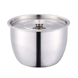 Stainless Steel Cake Mixing Basin with Lid Cream Basin Seasoning Bowl Baking Tools