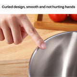 Stainless Steel Cake Mixing Basin with Lid Cream Basin Seasoning Bowl Baking Tools