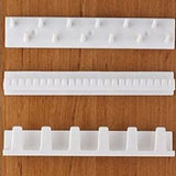 9Pcs/Set Hanging Jewelry Rack Self Adhesive Jewelry Hook Wall Hanger for Necklace Bracelet - Front View