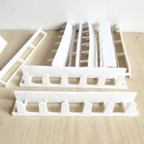 9Pcs/Set Hanging Jewelry Rack Self Adhesive Jewelry Hook Wall Hanger for Necklace Bracelet - Top-Down View