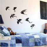 7pcs/Lot 3D Gothic Dragon Wall Sticker Inspired Dragon Wallpaper
