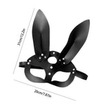 Women Sexy Rabbit Ears Mask Cute Bunny Long Ears Face Mask Halloween Masquerade Party Cosplay Costume Prop - Front View