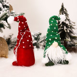 Christmas Standing Faceless Doll Knitted Hat Christmas Tree Ornament Holiday Home Table Decor