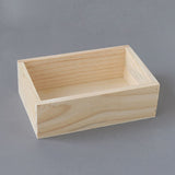 Desktop Bamboo Box Organizer Wooden Storage Box Simple Storage Box