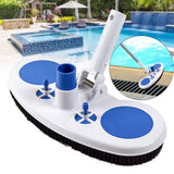 13inch Weighted Pool Vacuum Head with Nylon Bristles Swivel Hose Connection Cleaner for Swimming Pool