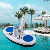 13inch Weighted Pool Vacuum Head with Nylon Bristles Swivel Hose Connection Cleaner for Swimming Pool - Close-Up Angle
