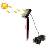 22M 200LEDs Solar String Light Waterproof Solar String Lights Outdoor Garden Solar Light Chain Holiday Christmas Tree Garland - Rear View
