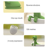 Dinosaur Shaped Tea Filter Silicone Tea Infuser Reusable Tea Bag Strainer - Rear View