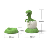 Dinosaur Shaped Tea Filter Silicone Tea Infuser Reusable Tea Bag Strainer