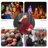 Horse Head Mask Novelty Cosplay Masquerade Halloween Funny Latex Animal Head Mask - Top-Down View