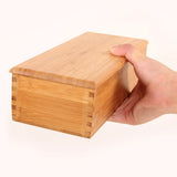 Bamboo Cutlery Storage Box Wooden Storage Container for Tableware Cosmetics