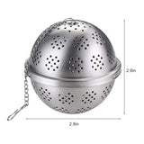 Stainless Steel Ball Tea Infuser Mesh Tea Filter Strainer with Hook for Loose Leaf Tea and Seasoning Spices
