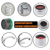 10Pcs Faucet Aerator Faucet Flow Restrictor Replacement Parts Insert Aerator for Bathroom or Kitchen - Close-Up Angle