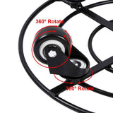 Heavy Duty Iron Potted Plant Stand With Wheels Round Flower Pot Rack for Indoor Outdoor